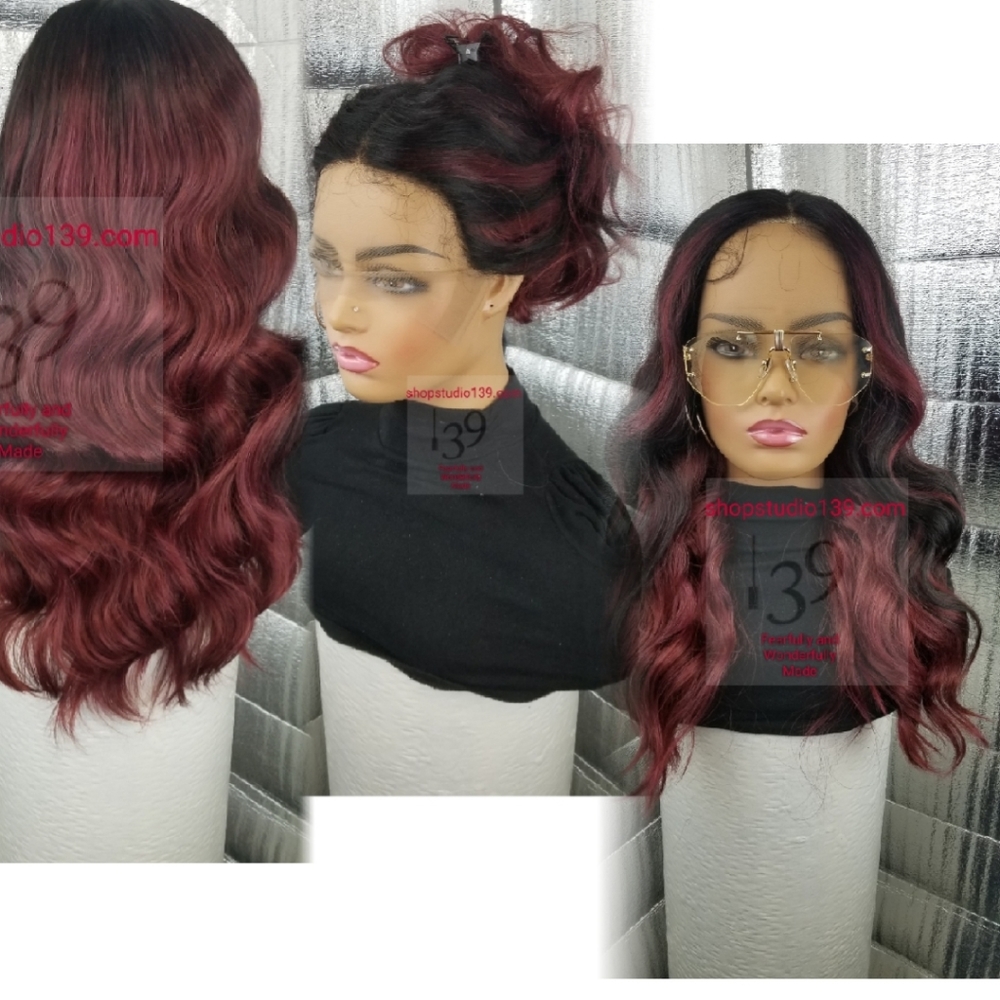 human hair lace front wig